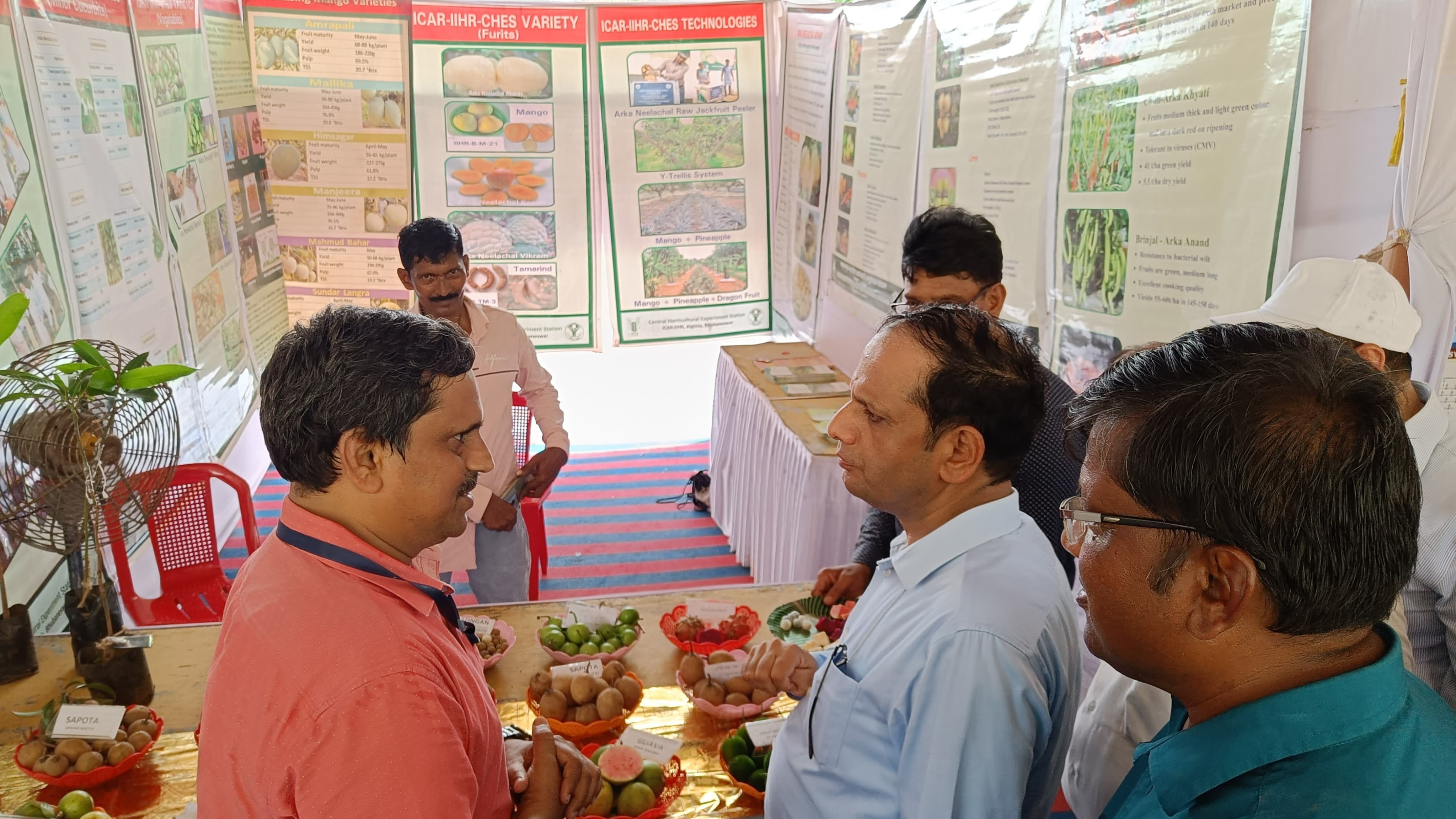Central Horticultural Experiment Station (CHES), ICAR-IIHR participated in Exhibition at ICAR-Central Institute of Freshwater Aquaculture, Bhubaneswar