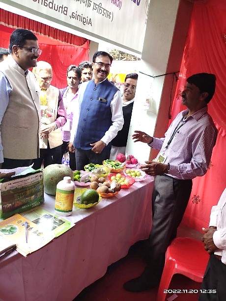 ICAR-IIHR- Central Horticultural Experiment Station, Bhubaneswar displayed horticultural technologies in the ‘Natural Farming Cum Organic Mela’