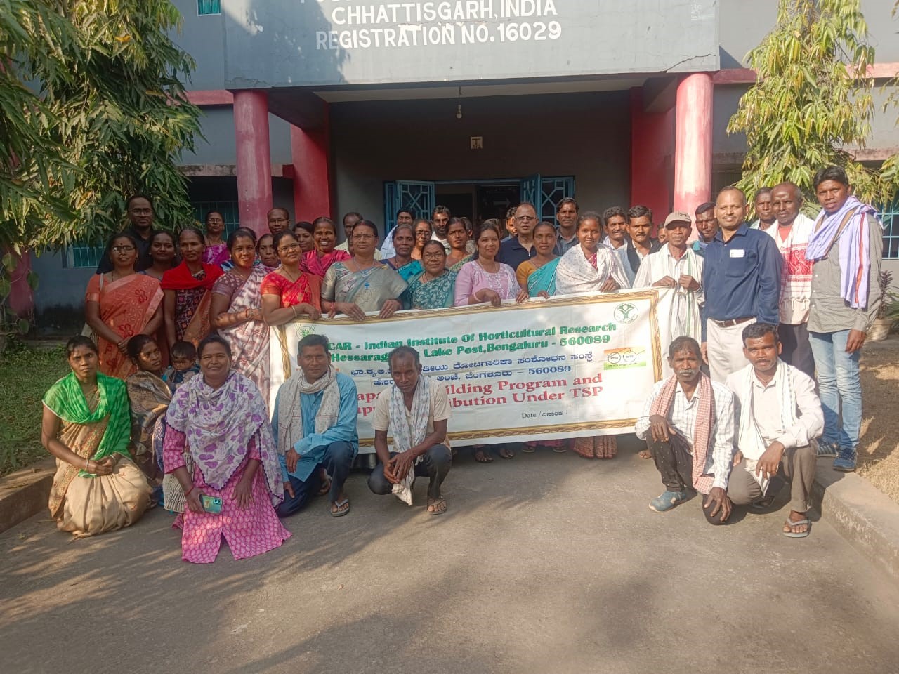 Training Programme and Distribution of Vegetable seeds Organized by ICAR-IIHR as part of TSP in Raigarh district, Chhattisgarh